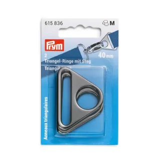 Anillos triangulares para bolsas con enganche de mosquetón made in Italy 2pz Canna di fucile