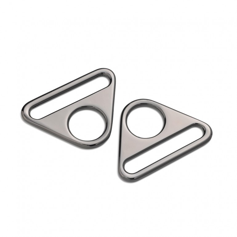 Anelli triangolari per borse con aggancio moschettone made in Italy 2pz