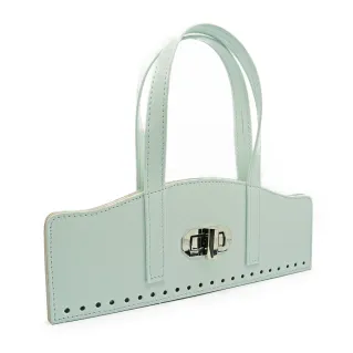 Ensemble Vintage en simili cuir avec fermoir à tourniquet et poignées Tiffany