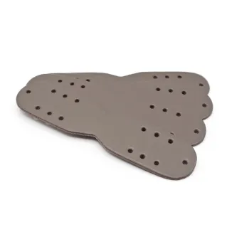 Anneaux en simili cuir pour sacs made in Italy 4pz Tortora