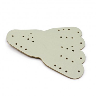 Reggi anello ecopelle Crema