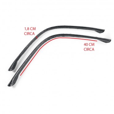 Crochet Handles for Bag in Eco-Leather Wave Tessiland Gray