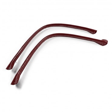 Manici Wave in ecopelle con fori per borse made in Italy Bordeaux