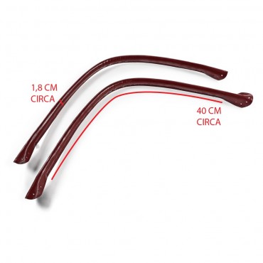 Asas de crochet para bolso en Ecopiel Wave Tessiland Borgoña