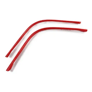 Wave Eco Leather Handles with Holes for Bags Made in Italy Red
