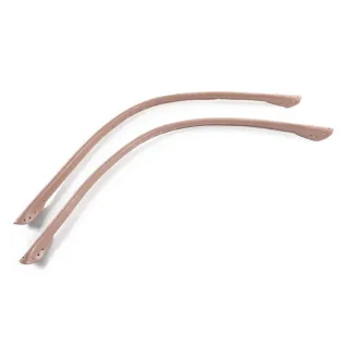 Wave Eco Leather Handles with Holes for Bags Made in Italy Cipria
