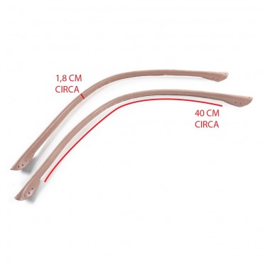 Manici crochet Bag in Ecopelle Wave Tessiland Cipria