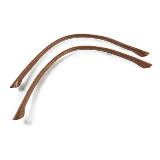 Wave Eco Leather Handles with Holes for Bags Made in Italy Cuoio