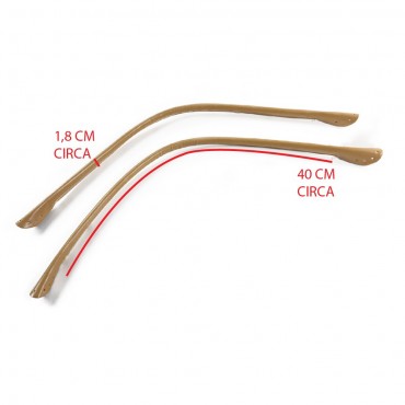 Crochet Handles for Bag in Eco-Leather Wave Tessiland Beige