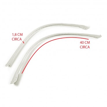 Poignées de crochet pour sac en Éco-Cuir Wave Tessiland Blanc