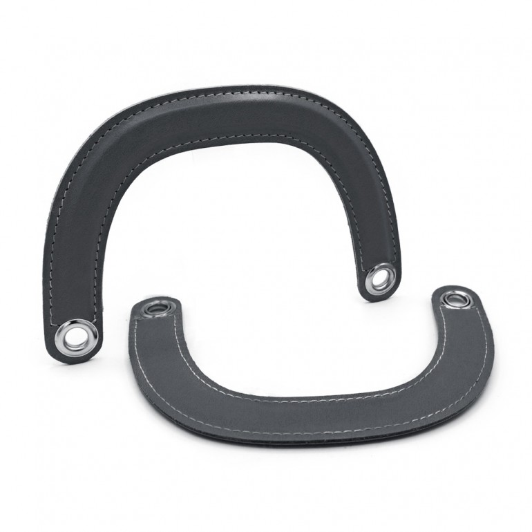 Poignées DIOR Artisanales en Éco-Cuir Gris : Détails Raffinés Fabriqués en Italie | Tessiland