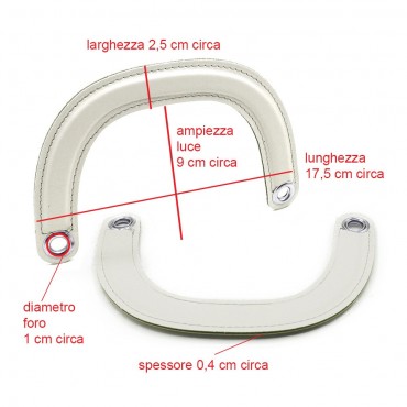 Manici DIOR Artigianali in Ecopelle Avorio: Dettagli Raffinati Made in Italy | Tessiland