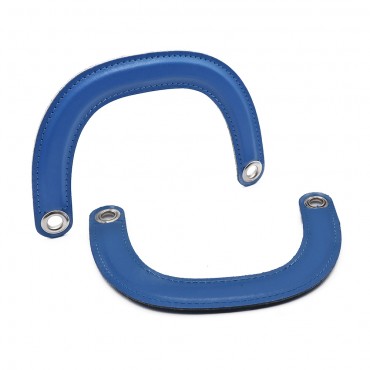 Handles DIOR Handmade Eco-Leather Handles in Cornflower Blue: Refined Details Made in Italy | Tessiland