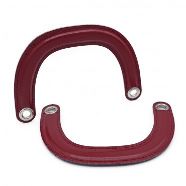 Handles DIOR Handmade Eco-Leather Handles in Bordeaux: Refined Details Made in Italy | Tessiland