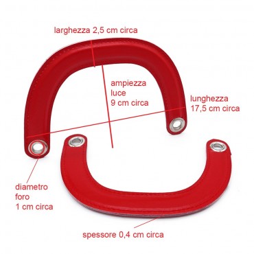 Handles DIOR Handmade Eco-Leather Handles in Red: Refined Details Made in Italy | Tessiland