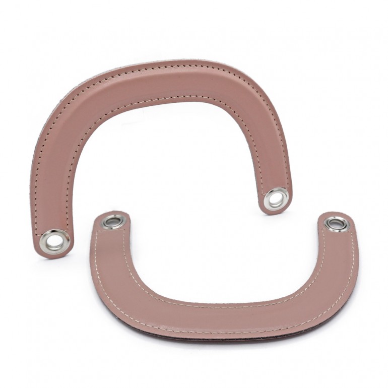 Handles DIOR Handmade Eco-Leather Handles in Pale Pink: Refined Details Made in Italy | Tessiland