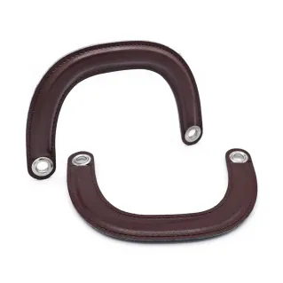 Dior Eco-Leather Reinforced Handles with Holes 2 pcs Brown