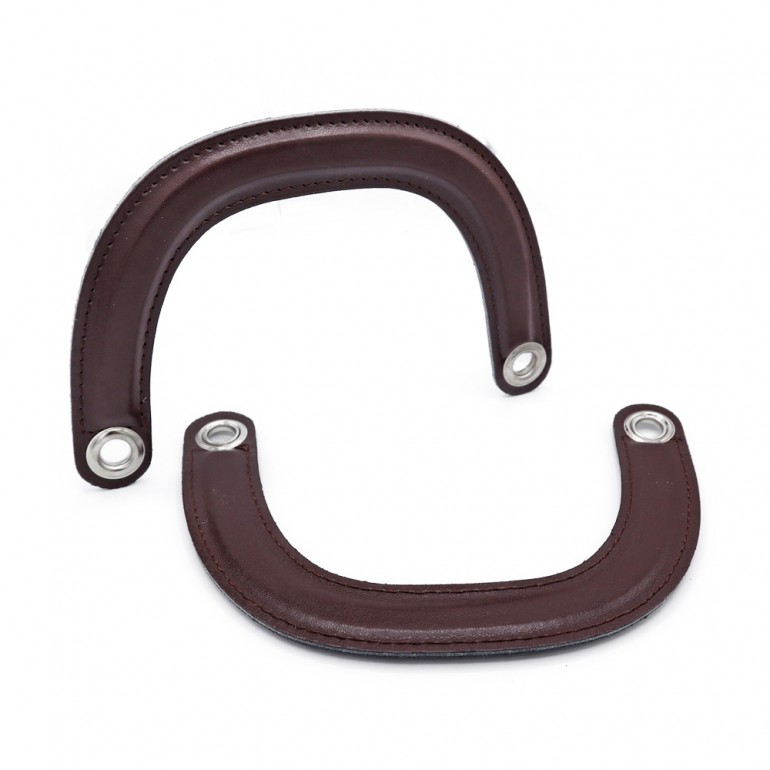 Handles DIOR Handmade Eco-Leather Handles in Brown: Refined Details Made in Italy | Tessiland