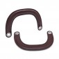 Handles DIOR Handmade Eco-Leather Handles in Brown: Refined Details Made in Italy | Tessiland
