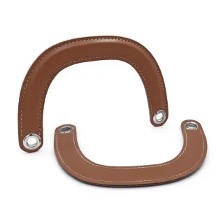 Dior Eco-Leather Reinforced Handles with Holes 2 pcs Cuoio