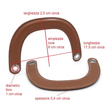 Handles DIOR Handmade Eco-Leather Handles in Leather: Refined Details Made in Italy | Tessiland