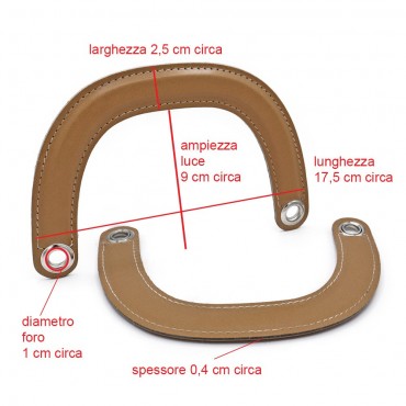 Handles DIOR Handmade Eco-Leather Handles in Beige: Refined Details Made in Italy | Tessiland