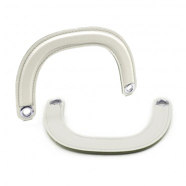 Handles DIOR Handmade Eco-Leather Handles in Vanilla: Refined Details Made in Italy | Tessiland