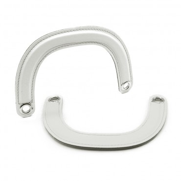 Handles DIOR Handmade Eco-Leather Handles in White: Refined Details Made in Italy | Tessiland