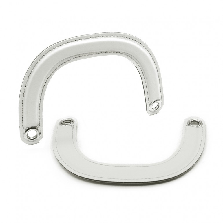 Handles DIOR Handmade Eco-Leather Handles in White: Refined Details Made in Italy | Tessiland