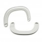 Handles DIOR Handmade Eco-Leather Handles in White: Refined Details Made in Italy | Tessiland
