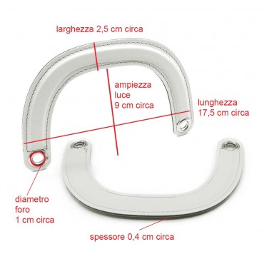 Manijas DIOR Artesanales en Eco-Piel Blanco: Detalles Refinados Hechos en Italia | Tessiland