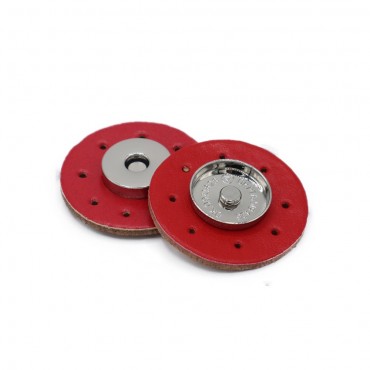 Red Sewable Eco-Leather Magnetic Closures | Tessiland