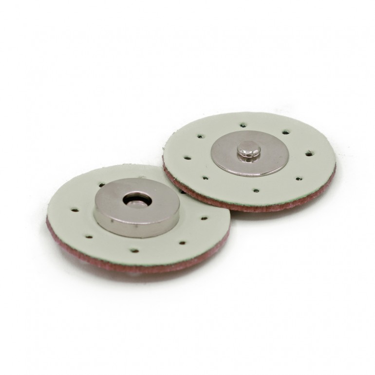 Ivory Sewable Eco-Leather Magnetic Closures | Tessiland