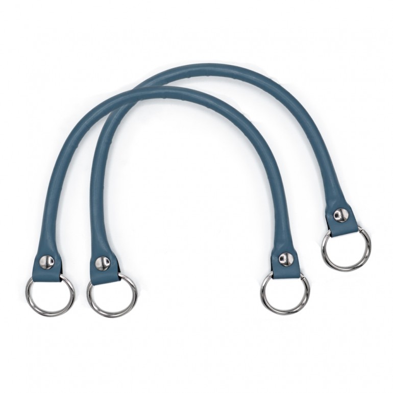 Pair of Circle handles in Ecopelle for crochet creations Avio | Tessiland