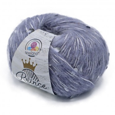 Gomitolo misto mohair con paillettes a goccia Prince Carta Zucchero 50 gr | Tessiland