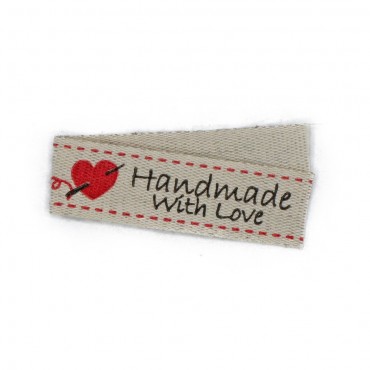 Etichetta Handmade With Love Lino