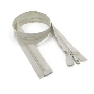 5 mm Nylon Spiral Zipper for Jackets and Cardigans 1 pcs White