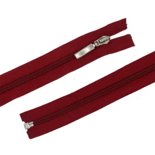 5 mm Nylon Spiral Zipper for Jackets and Cardigans 1 pcs Bordeaux