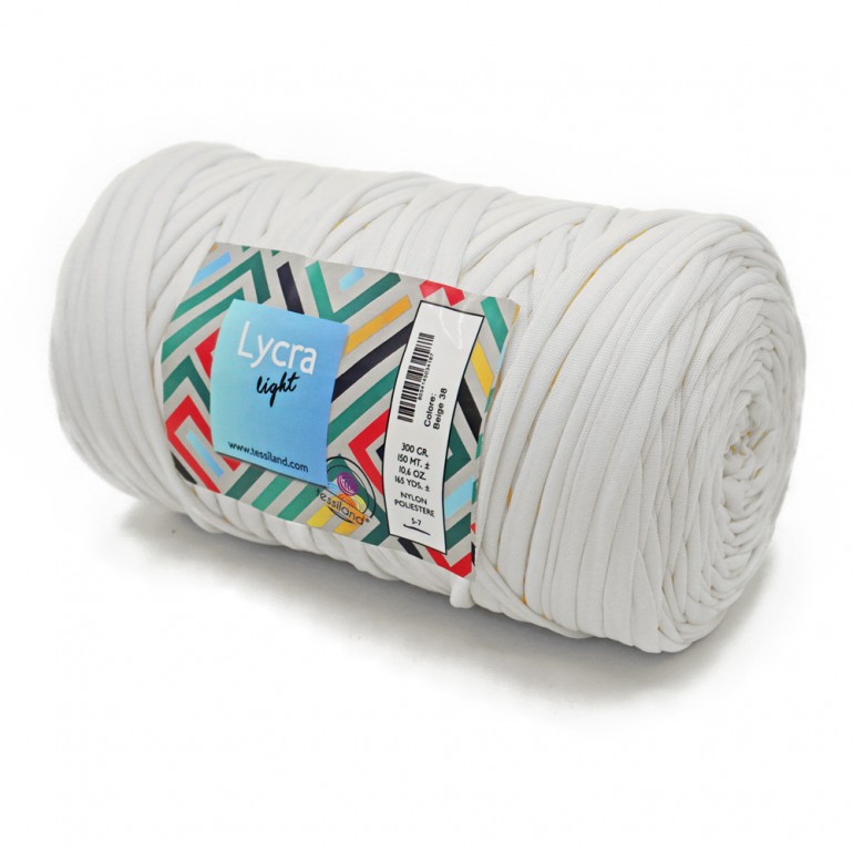 Trapillo de Lycra 300 gramos Blanco | Tessiland