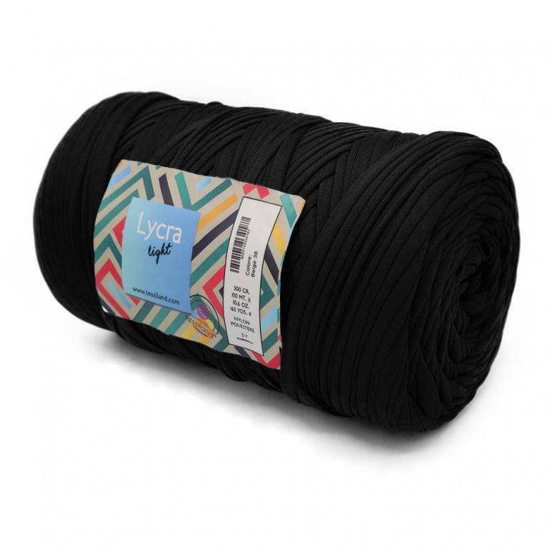 Ribbon Lycra 300 grams Black | Tessiland
