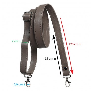 Old Style Gray Bag Strap for Crochet Creations | Tessiland