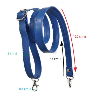 Tracolla Borsa Old Style Bluette per creazioni all'uncinetto | Tessiland