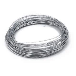 Hilo metálico moldeable de aluminio para bisutería y lazos de nacimiento Argento