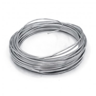 Filo metallico modellabile in alluminio per bijoux e fiocchi nascita 10mt Argento