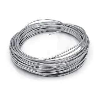 Hilo metálico moldeable de aluminio para bisutería y lazos de nacimiento Argento