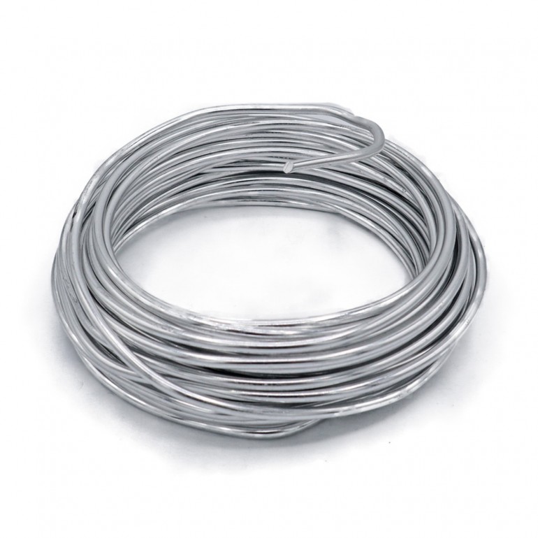 Filo metallico modellabile in alluminio per bijoux e fiocchi nascita 10mt