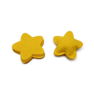3D Felt Applications Laser Cut for Handmade Decorations Yellow