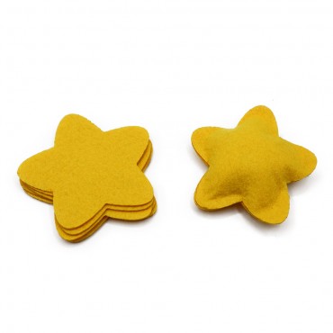 Pannolenci 3 D Stelle Giallo 7cm