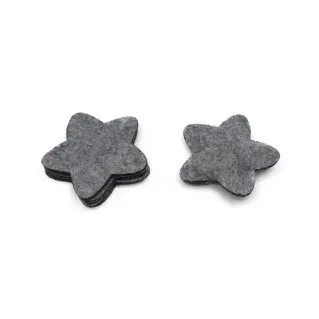 3D Felt Applications Laser Cut for Handmade Decorations Gray