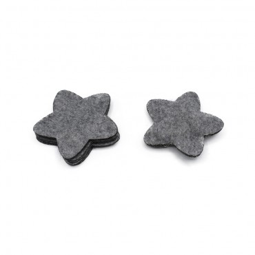 Pannolenci 3 D Stelle Grigio 5cm